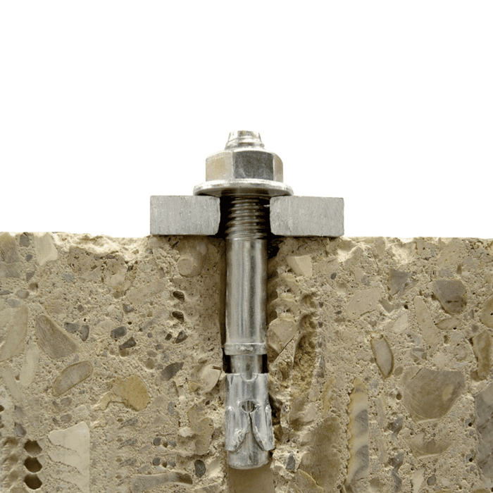 Vue application Goujon d’ancrage fileté inox A4 pour béton Ø8 à 16 - ING FIXATIONS