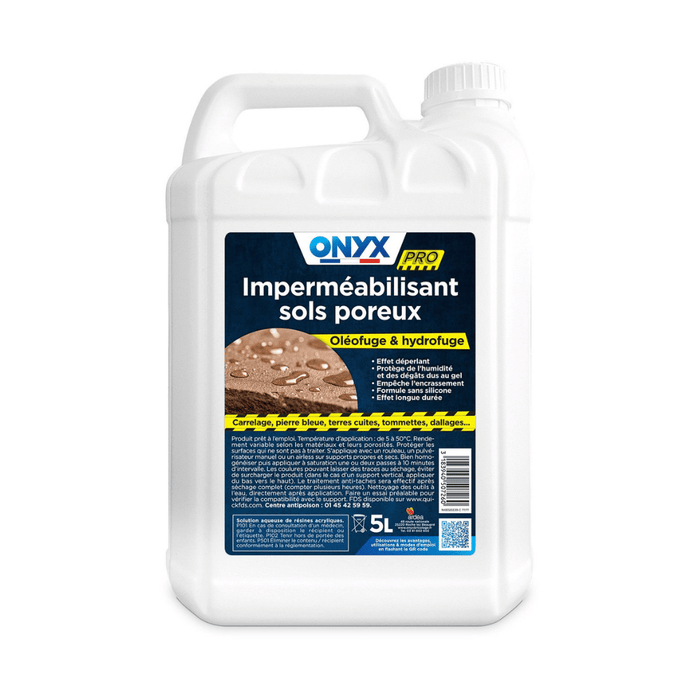 Imperméabilisant sols poreux 5 L – ONYX Professionnel