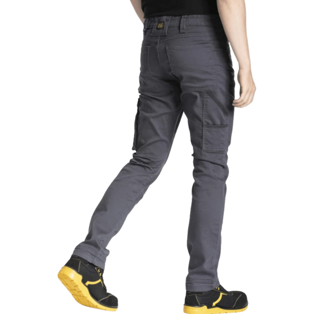 Vue de dos du Jean de travail JOBC stretch gris charbon – Rica Lewis