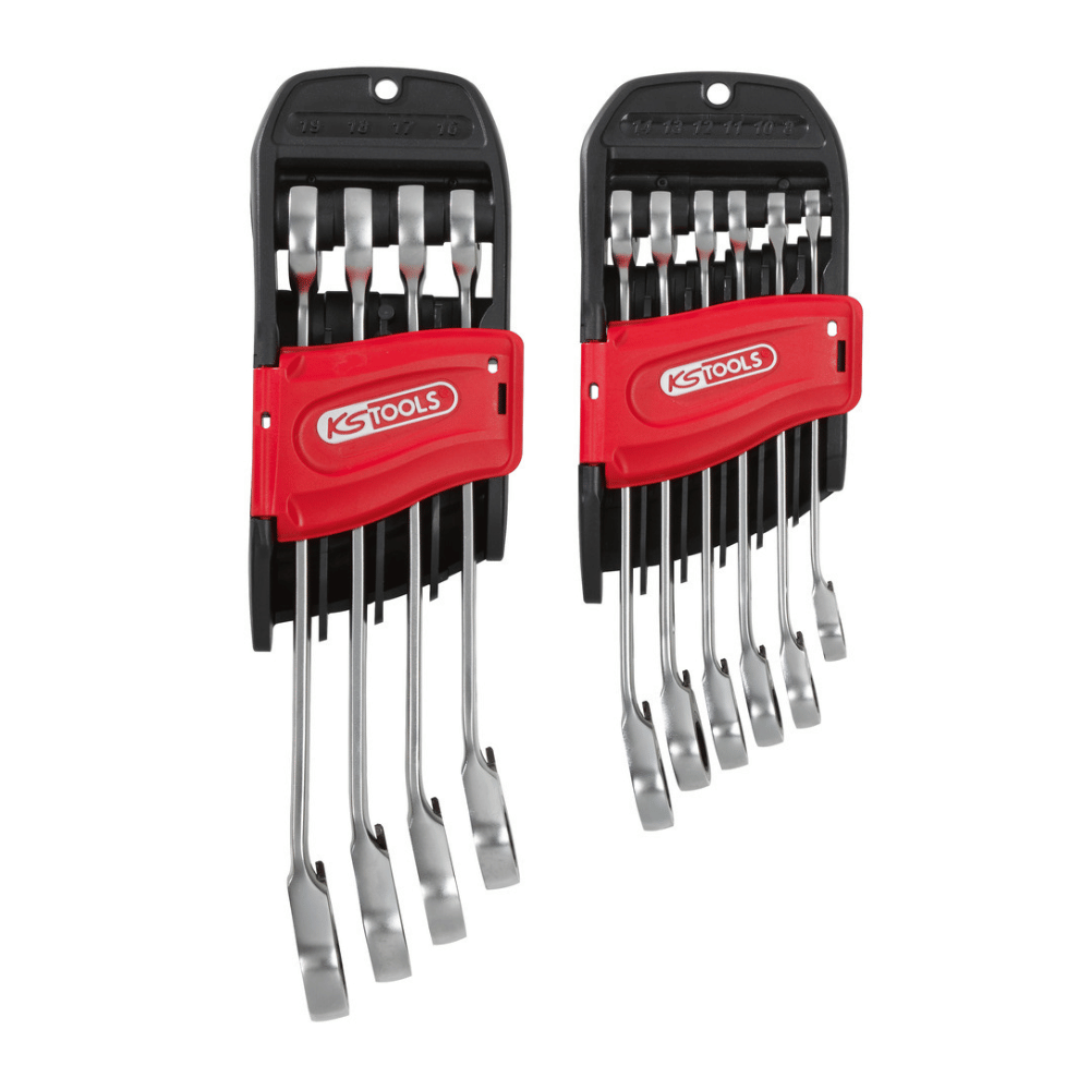 Jeu de clés mixtes à cliquet DUO GEAR® KS TOOLS 10 pcs 