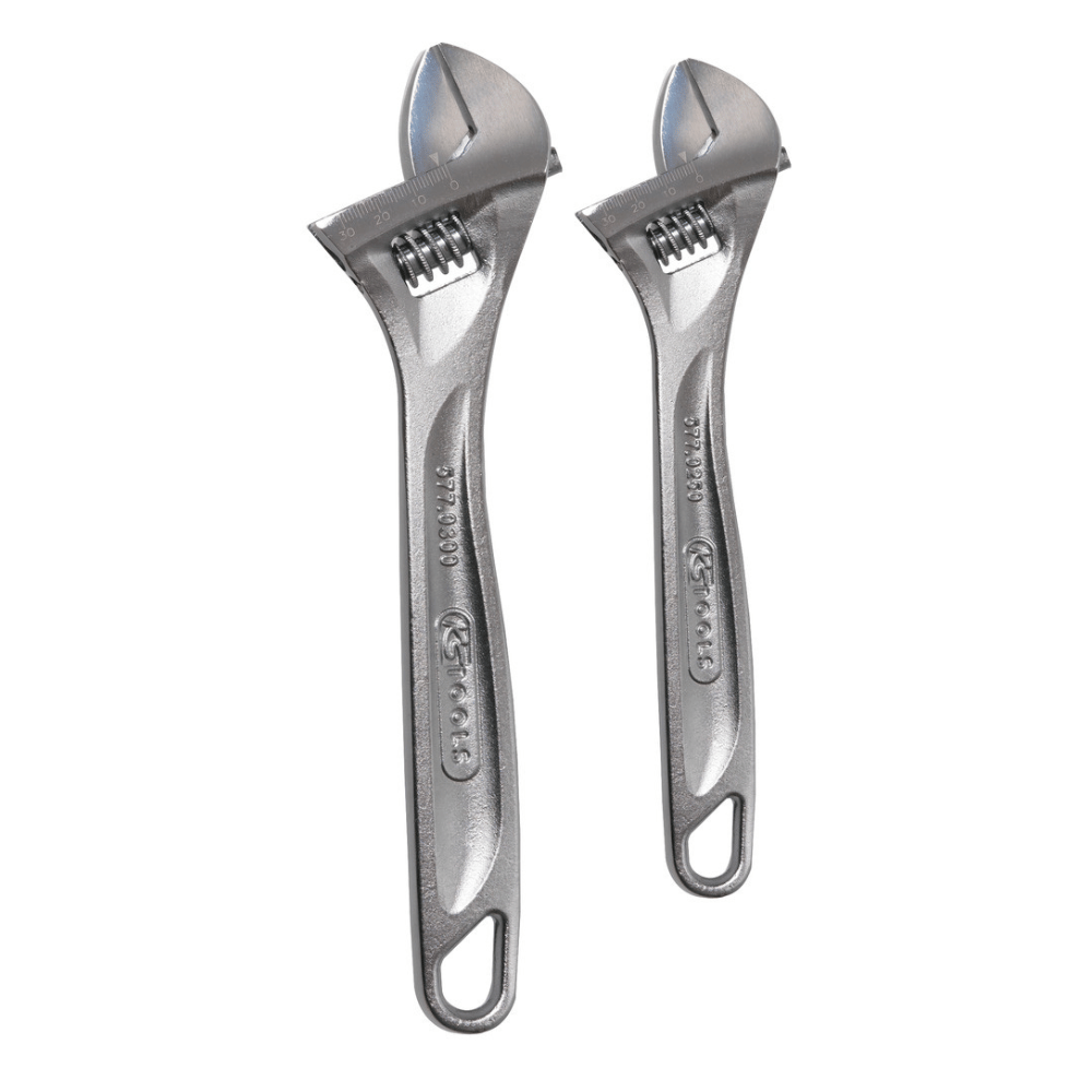 Jeu de 2 clés à molette, 10'' - 12'' - KS Tools