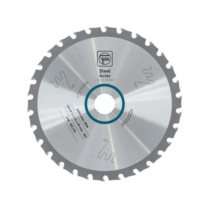 Lames de scie circulaire 150 mm pour AHKS 18-57 AS – Acier, aluminium ou inox – FEIN