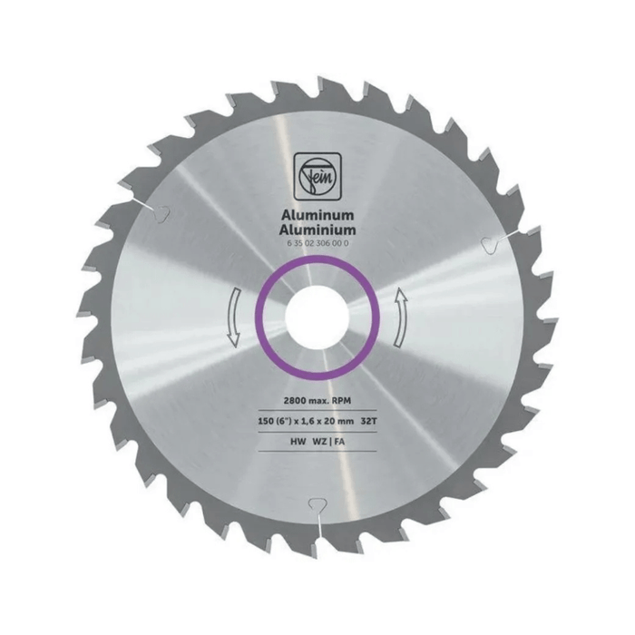 Lames de scie circulaire 150 mm pour AHKS 18-57 AS – Acier, aluminium ou inox – FEIN