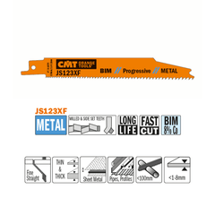 Lame de scie sabre JS123XF - Tubes et profilés, coupe droite - CMT