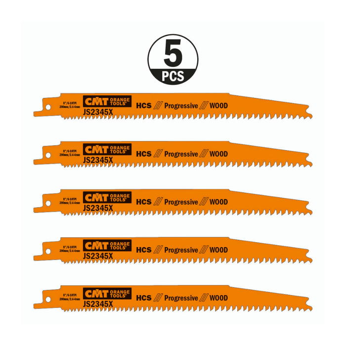 Lame de scie sabre JS2345X - Bois de construction, coupe droite - CMT
