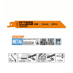 Lame de scie sabre JS922BF métal - Tubes et profilés, coupe droite - CMT