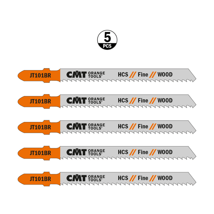 Lame de scie sauteuse JT101BR - Bois tendre, coupe droite - CMT
