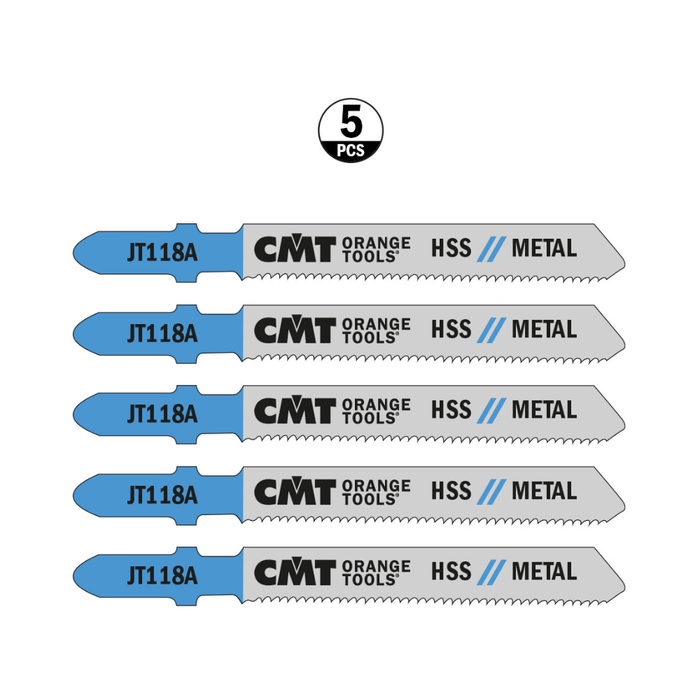 Lame de scie sauteuse JT118A - Aluminium, coupe droite - CMT