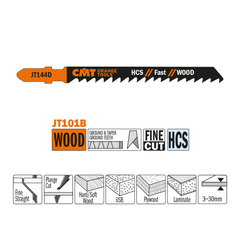 Caractéristique de la Lame scie sauteuse CMT JT144D bois coupe rapide