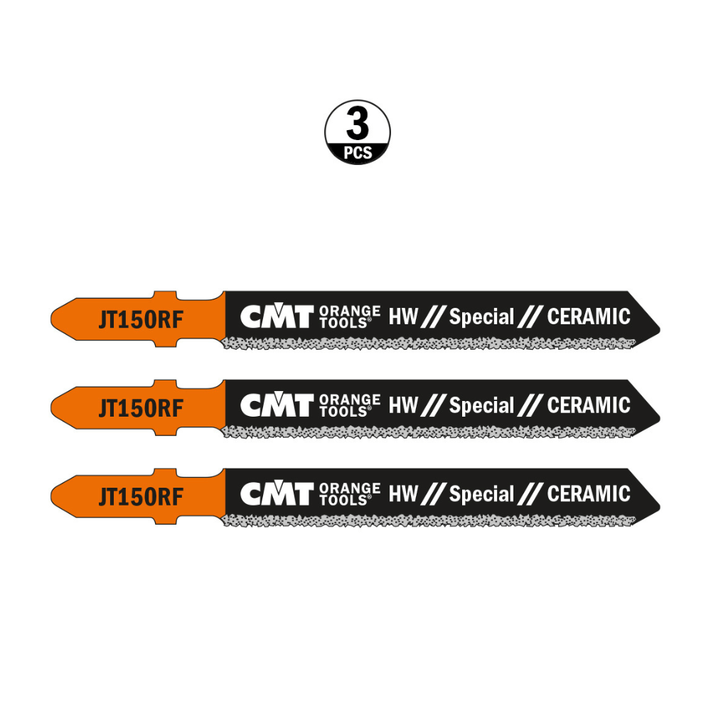 Lot de 3 Lames scie sauteuse CMT JT150RF céramique grain carbure