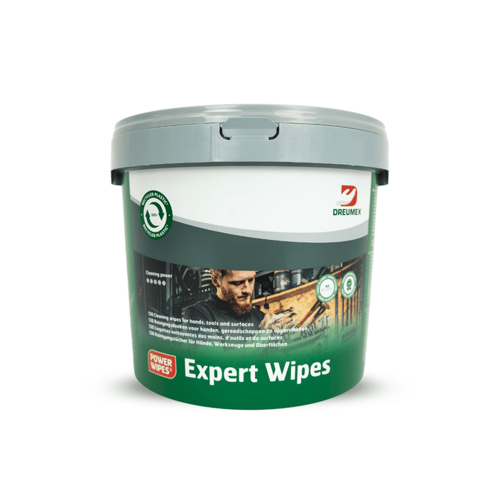Lingettes nettoyantes Dreumex Expert Wipes – Salissures fortes - Seau refermable de 130 lingettes