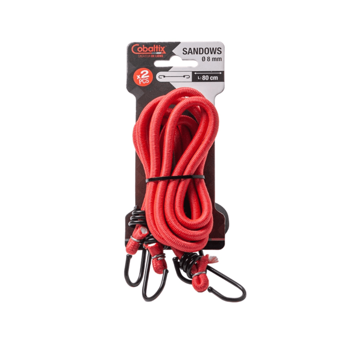 Cavalier de 2 sandows Ø 8 mm avec crochets métal – COBALTIX