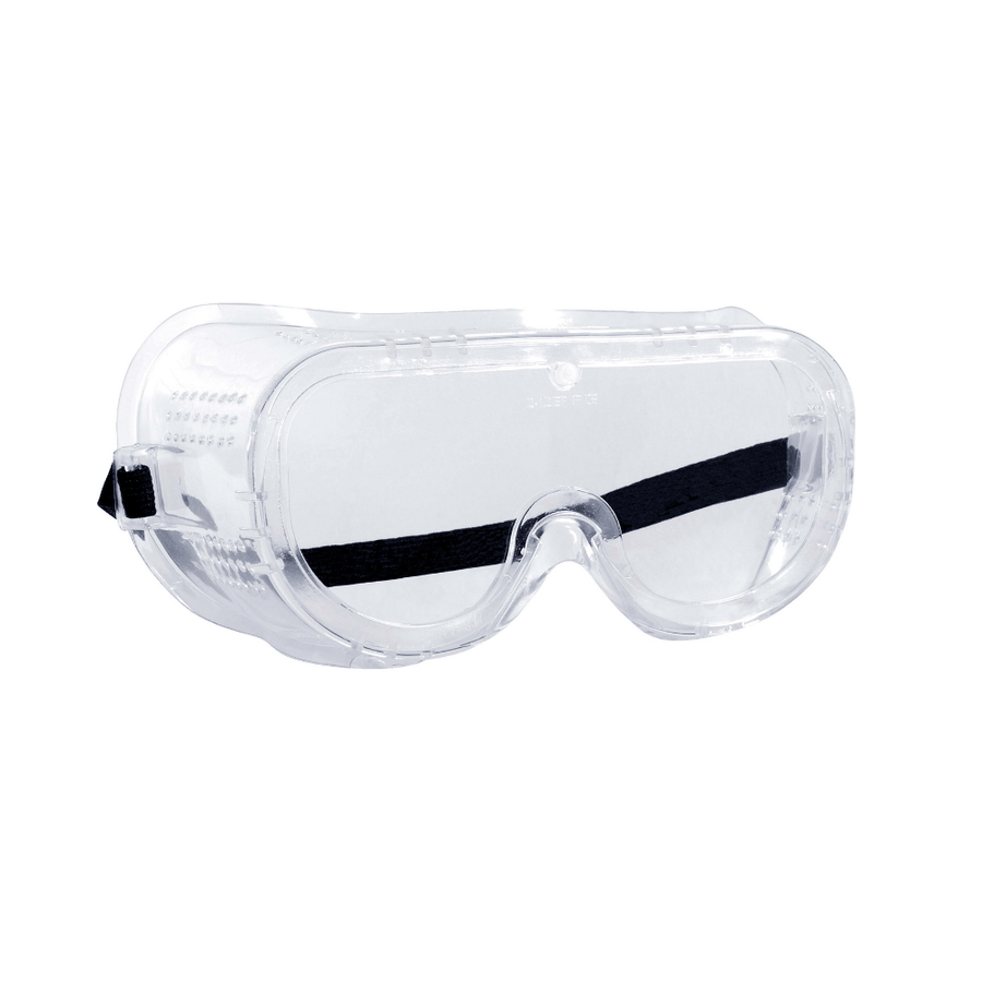 Lunettes masque MONOLUX incolores avec monture PVC souple – COVERGUARD