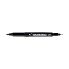 Marqueur permanent double pointe 0,5 et 1 mm noir – LYRA