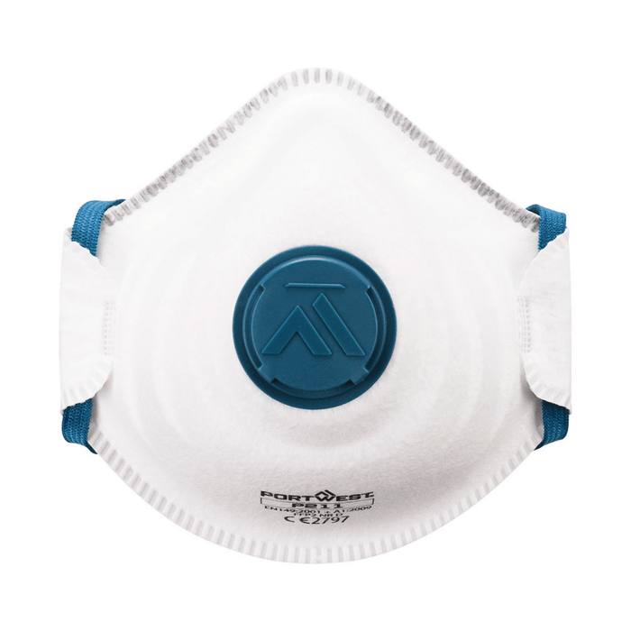 Masque FFP2 à valve blanc x10 – Portwest