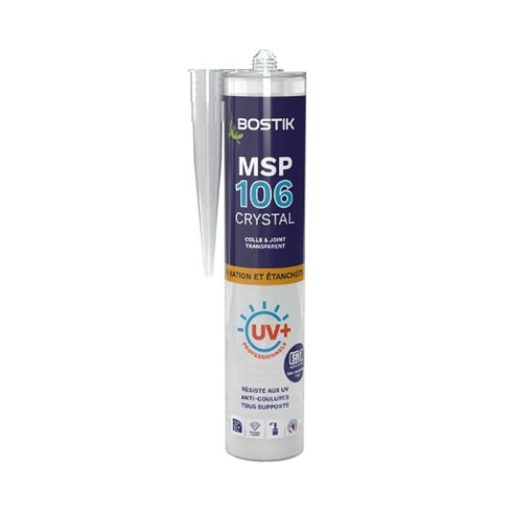 MSP 106 Invisible mastic-colle transparent 290 ml – Bostik
