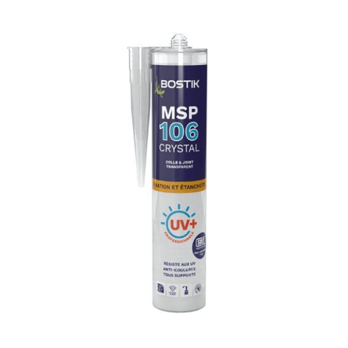 MSP 106 Invisible – Mastic-colle transparent 290 ml – BOSTIK
