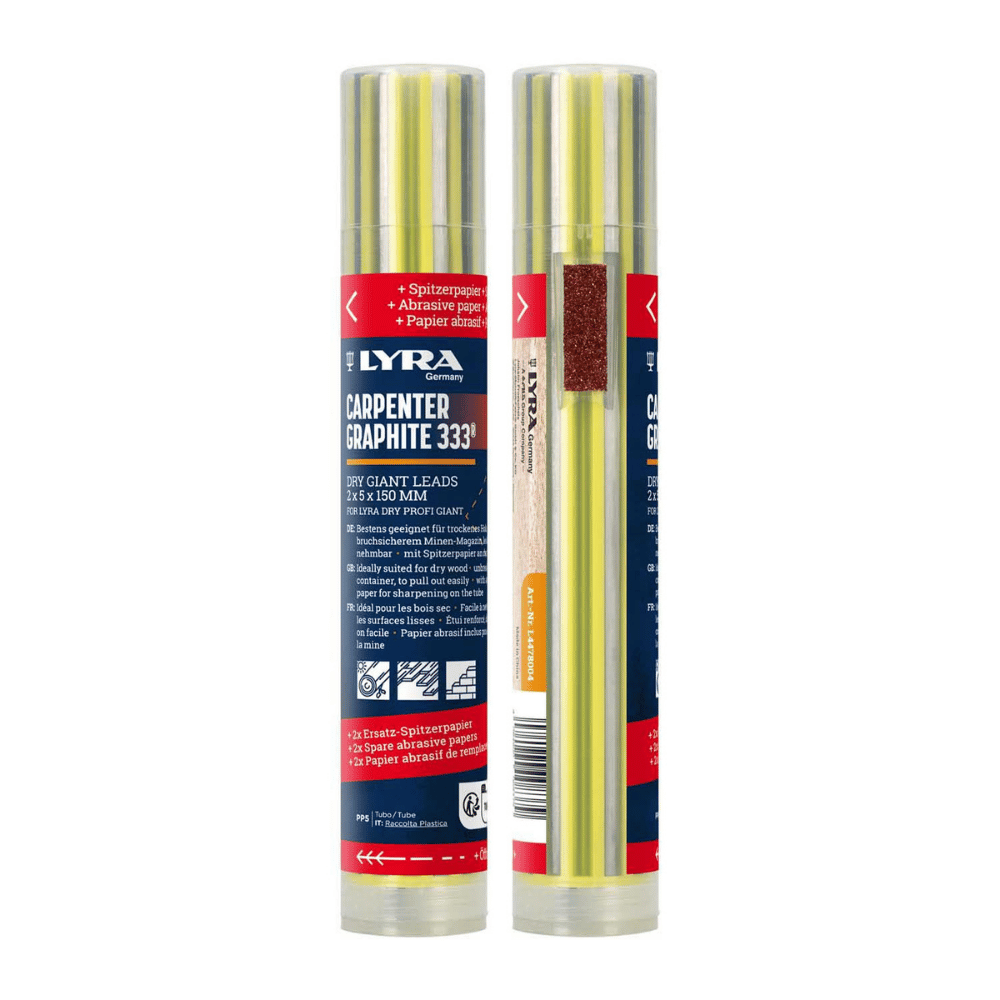 Mines LYRA DRY PROFI GIANT 2 × 5 × 150 mm – étui de 12 - Charpentier 333