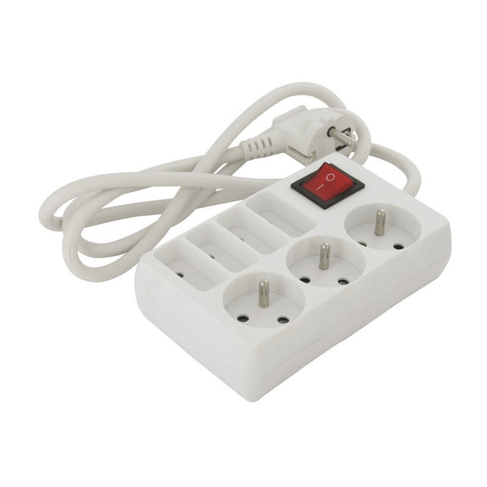 Bloc multiprise avec interrupteur – 3, 5 ou 7 prises – DHOME
