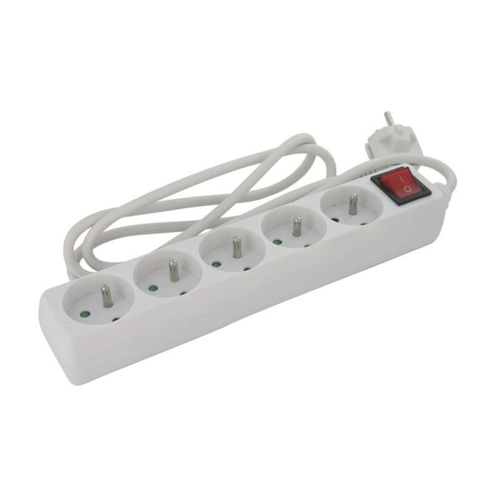 Bloc multiprise avec interrupteur – 3, 5 ou 7 prises – DHOME