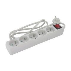 Bloc multiprise avec interrupteur – 3, 5 ou 7 prises – DHOME