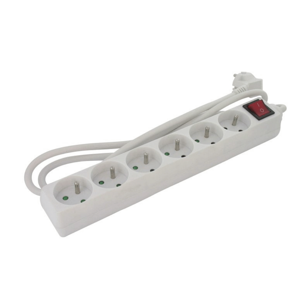 Bloc multiprise avec interrupteur – 3, 5 ou 7 prises – DHOME