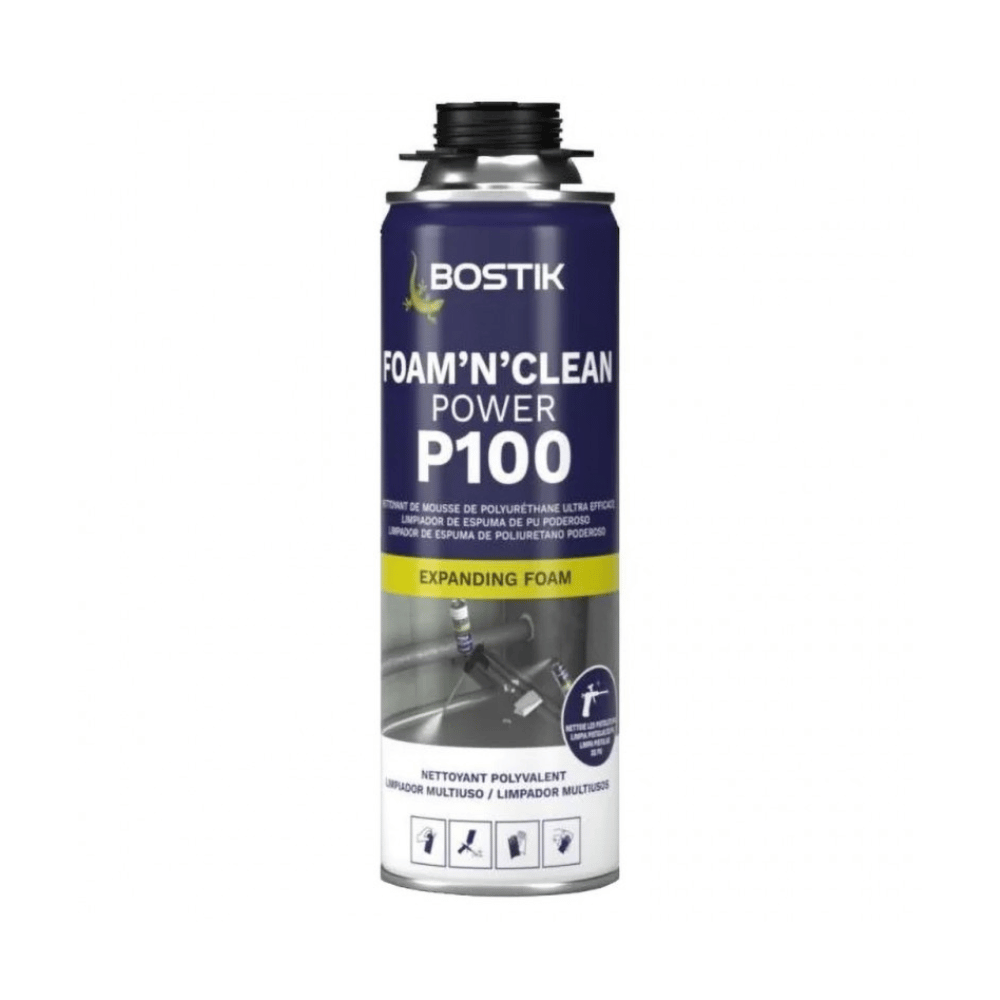 Nettoyant mousse PU P100 FOAM’N’CLEAN POWER 500 ml – Bostik