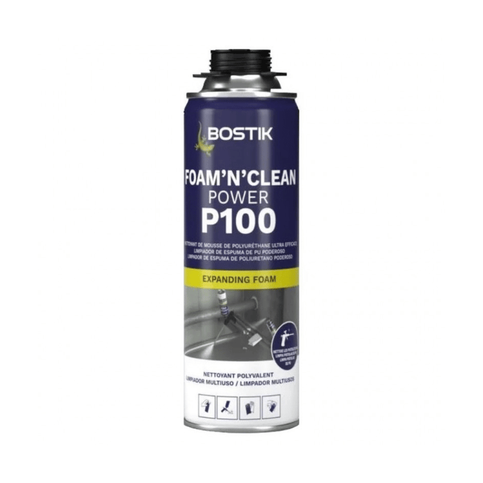 Nettoyant mousse PU P100 FOAM’N’CLEAN POWER 500 ml – Bostik