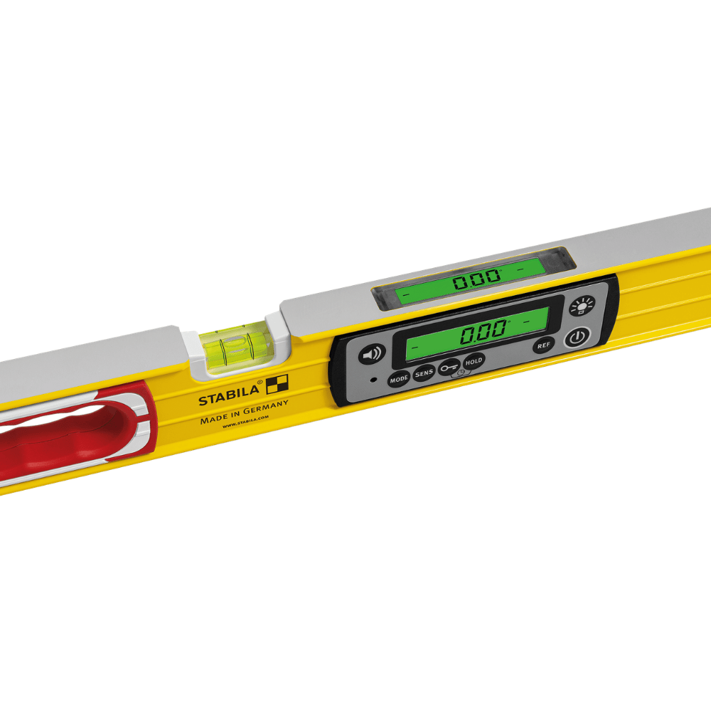 Vue rapproché du Niveau à bulle électronique TECH 196 DL – STABILA