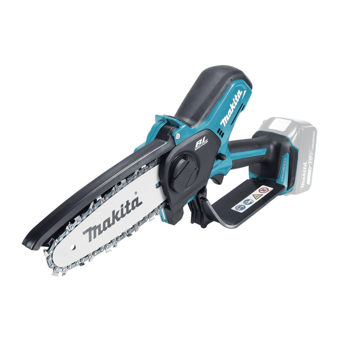 Vue de l'élagueuse du Pack élagueuse + taille-haie 18 V LXT avec batteries – MAKITA