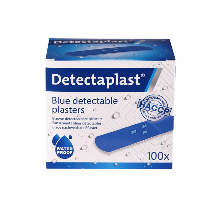 Pansements adhésifs bleus détectables en plastique Detectaplast® – FARMOR