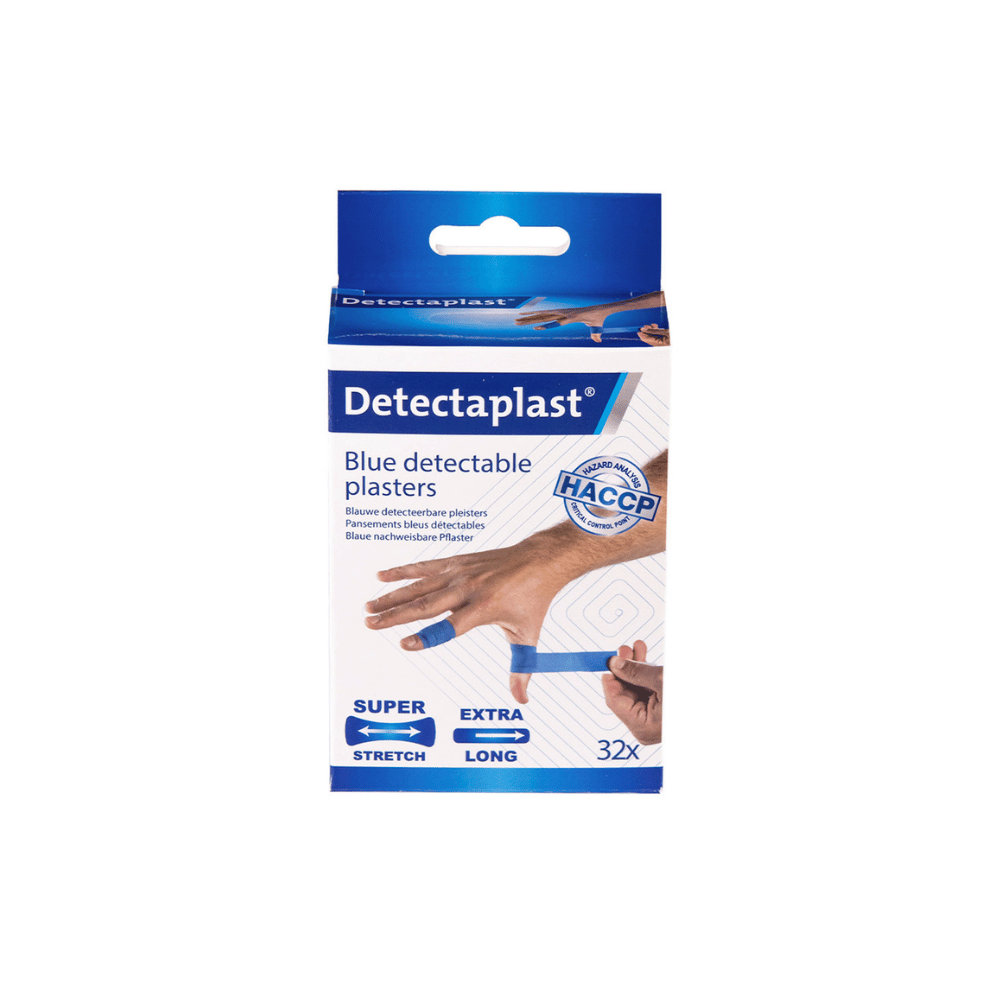 Pansements adhésifs bleus détectables en tissu élastique Détectoplast – FARMOR