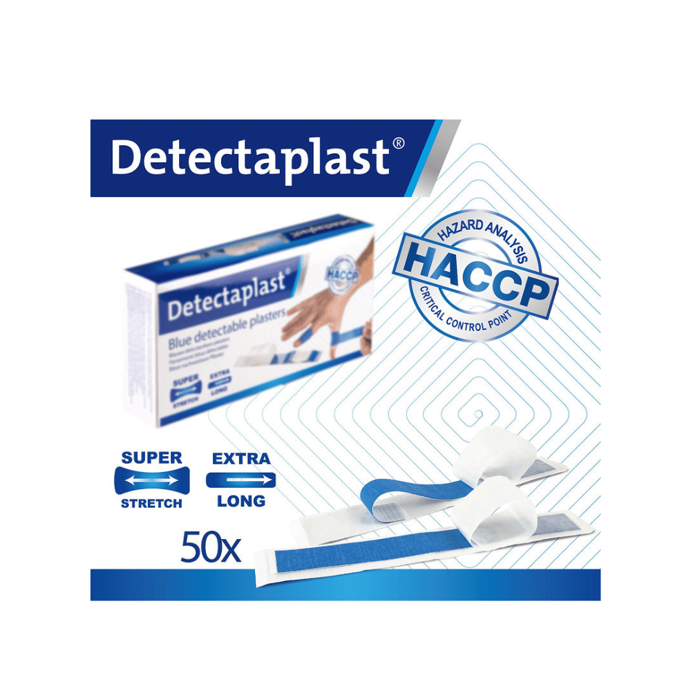 Pansements adhésifs bleus détectables en tissu élastique Détectoplast – FARMOR