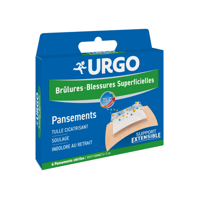 Boite de 6 Pansements brûlures stériles hydrocolloïdes FARMOR