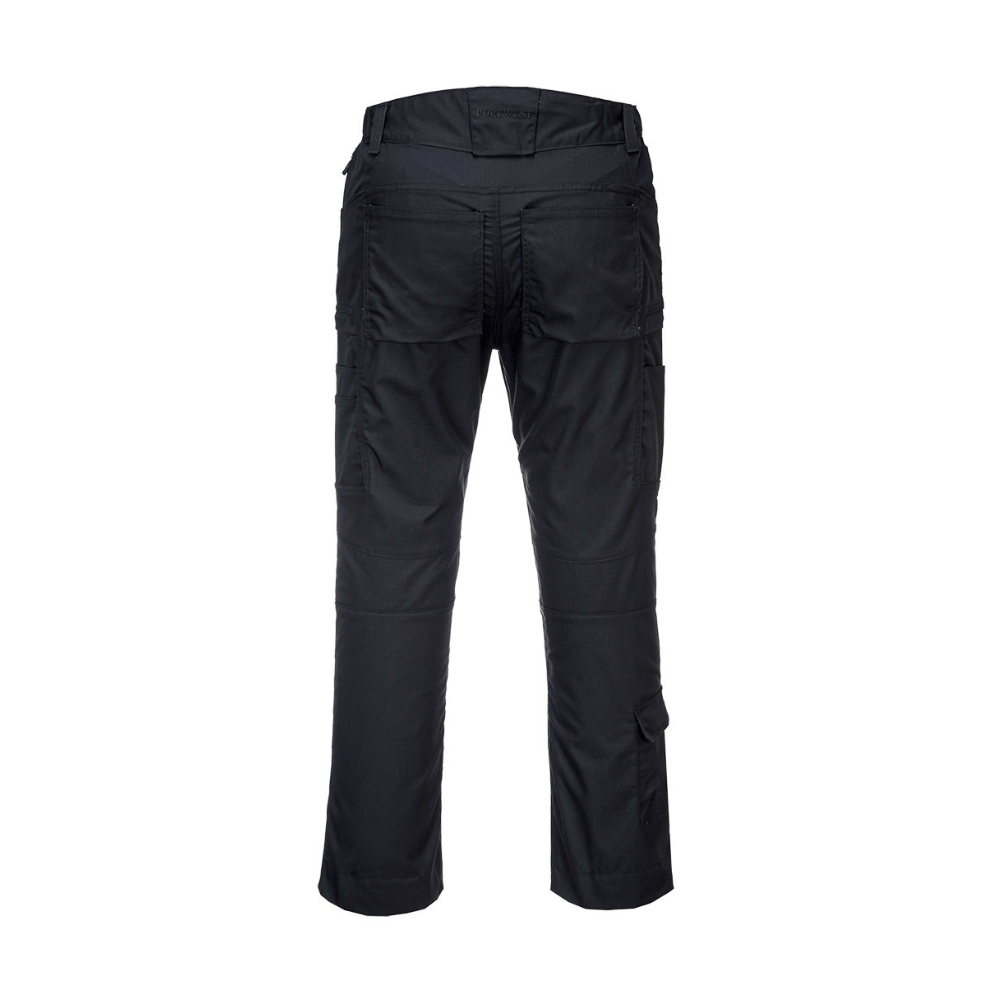 Vue de dos du Pantalon de travail Ripstop KX3 noir – PORTWEST