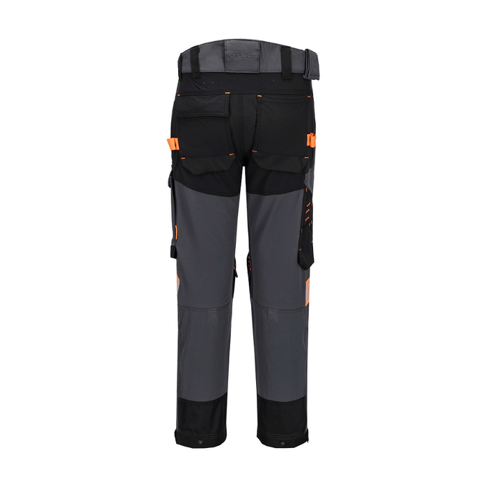 Vue de dos du Pantalon de travail stretch EV4 gris EV441 – Portwest