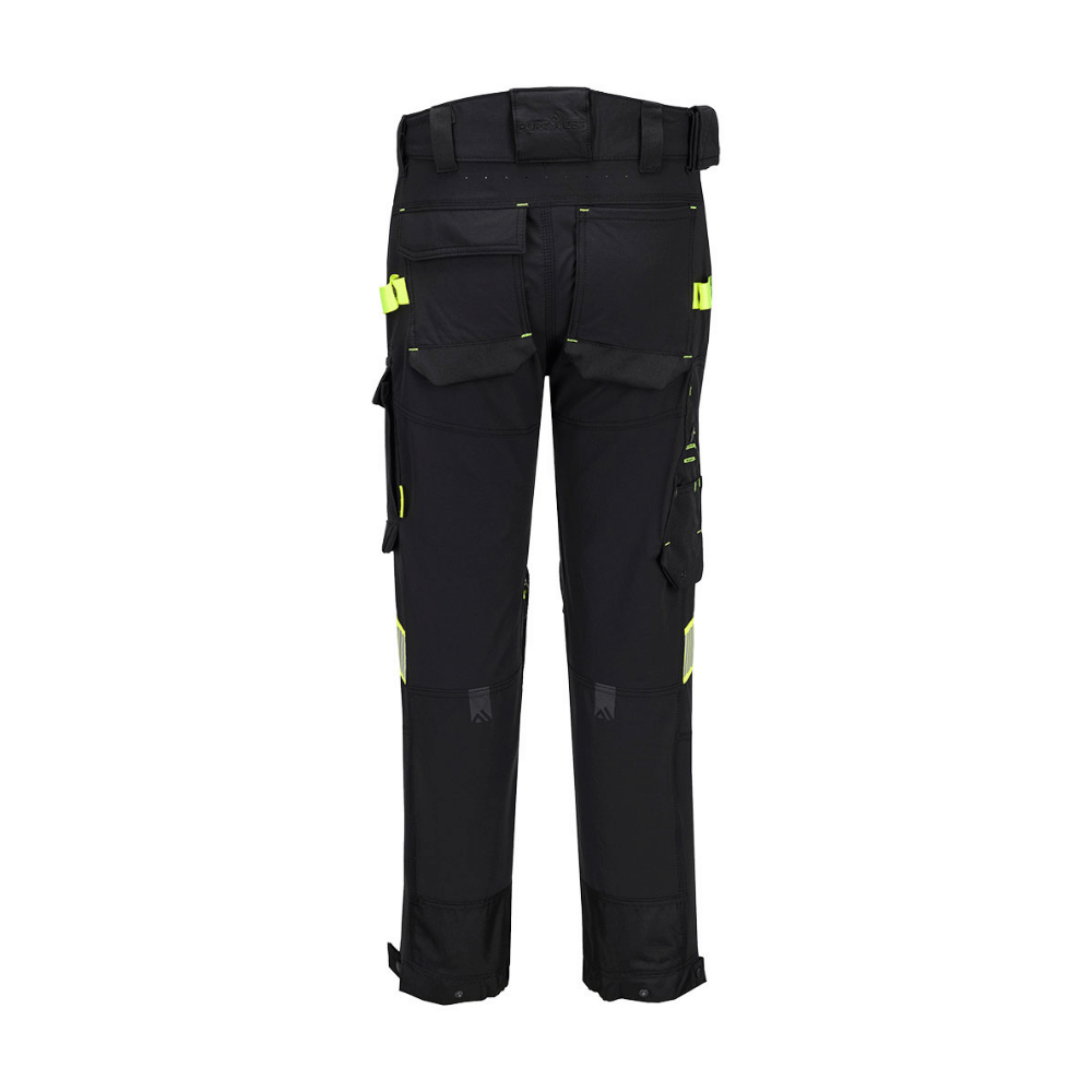 Vue de dos du Pantalon de travail stretch EV4 noir EV441 – Portwest