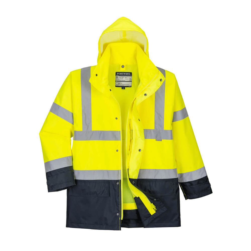 Parka haute visibilité 5-en-1 S768 Jaune/Marine – PORTWEST