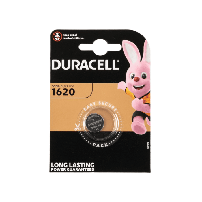 Pile bouton Duracell CR1620 lithium 3 V – x1