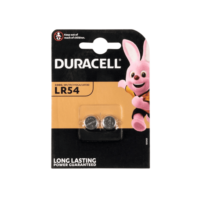 Piles Duracell LR54 1,5 V alcalines x2