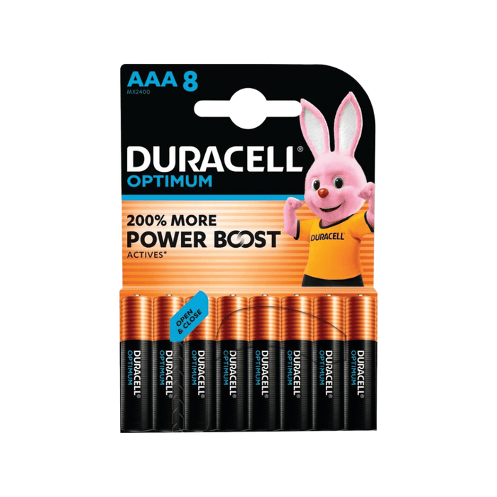 Piles Duracell Optimum AAA LR03 1,5 V x8
