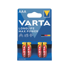Piles VARTA Longlife Max Power AAA LR03 1,5 V x4