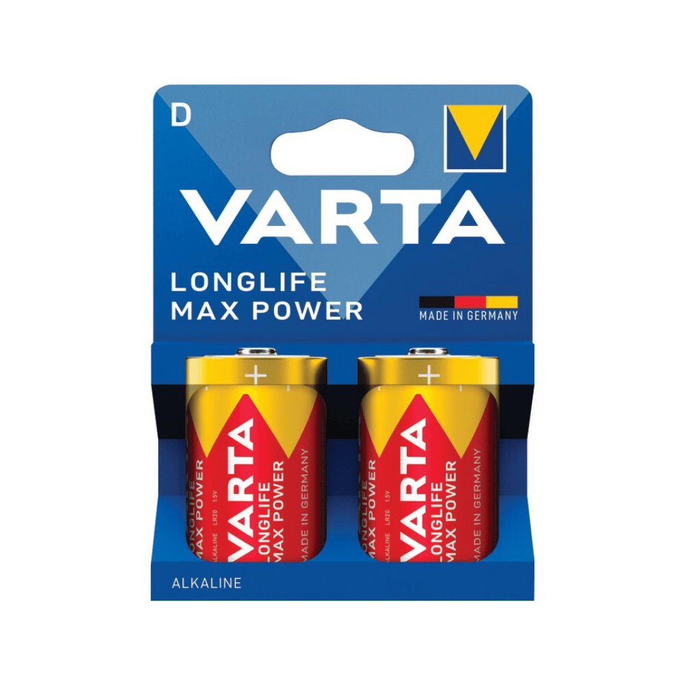 Piles VARTA Longlife Max Power D LR20 1,5 V x2
