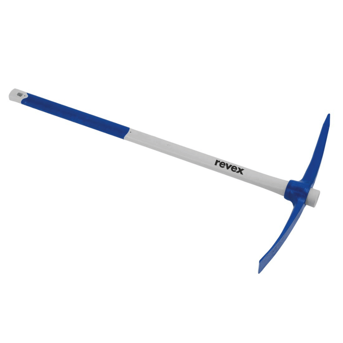 Pioche de terrassier 2,5 kg – œil rond – manche tri-matière – REVEX