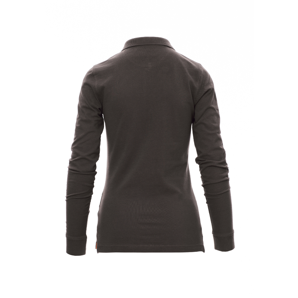 Vue de dos du Polo femme Payper FLORENCE LADY manches longues Anthracite