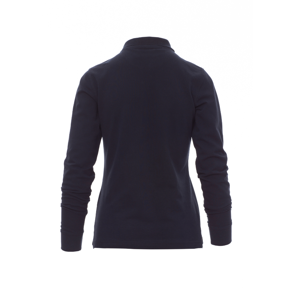 Vue de dos du Polo femme Payper FLORENCE LADY manches longues Bleu Marine