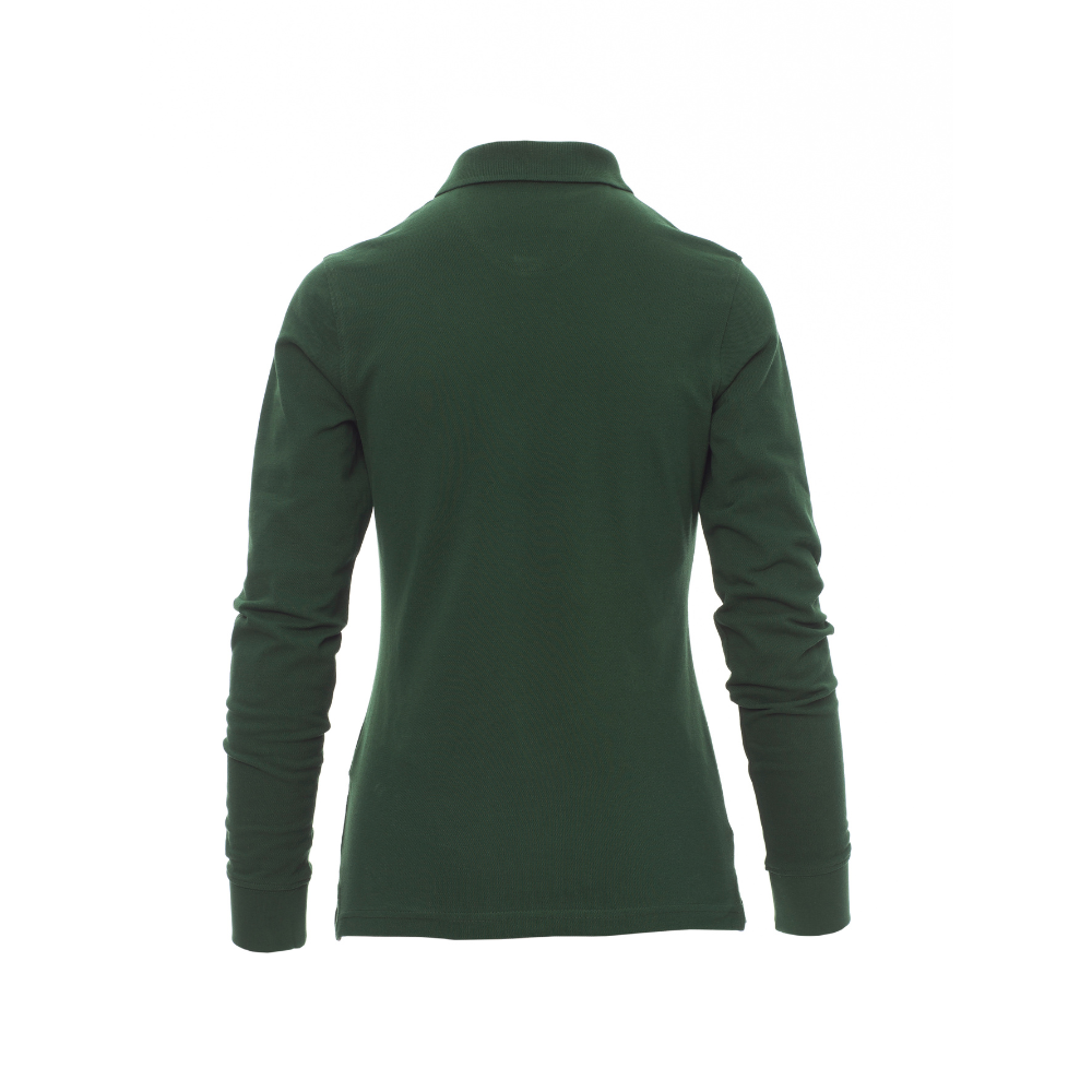 Vue de dos du Polo femme Payper FLORENCE LADY manches longues Vert
