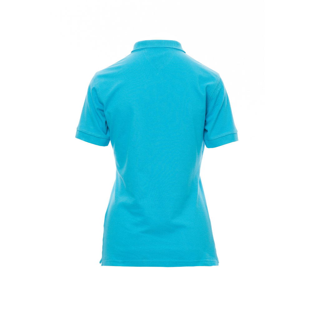 Vue de dos du Polo femme Payper GLAMOUR manches courtes Bleu Atoll