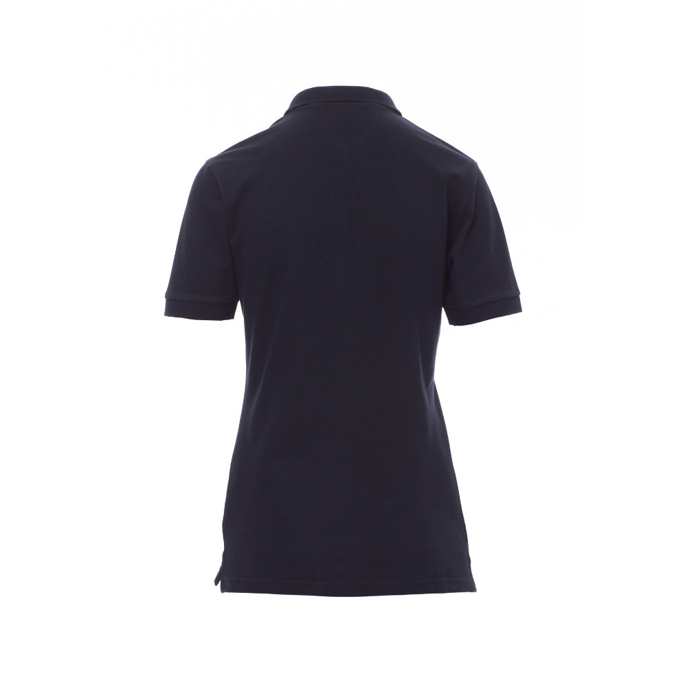 Vue de dos du Polo femme Payper GLAMOUR manches courtes Bleu Marine