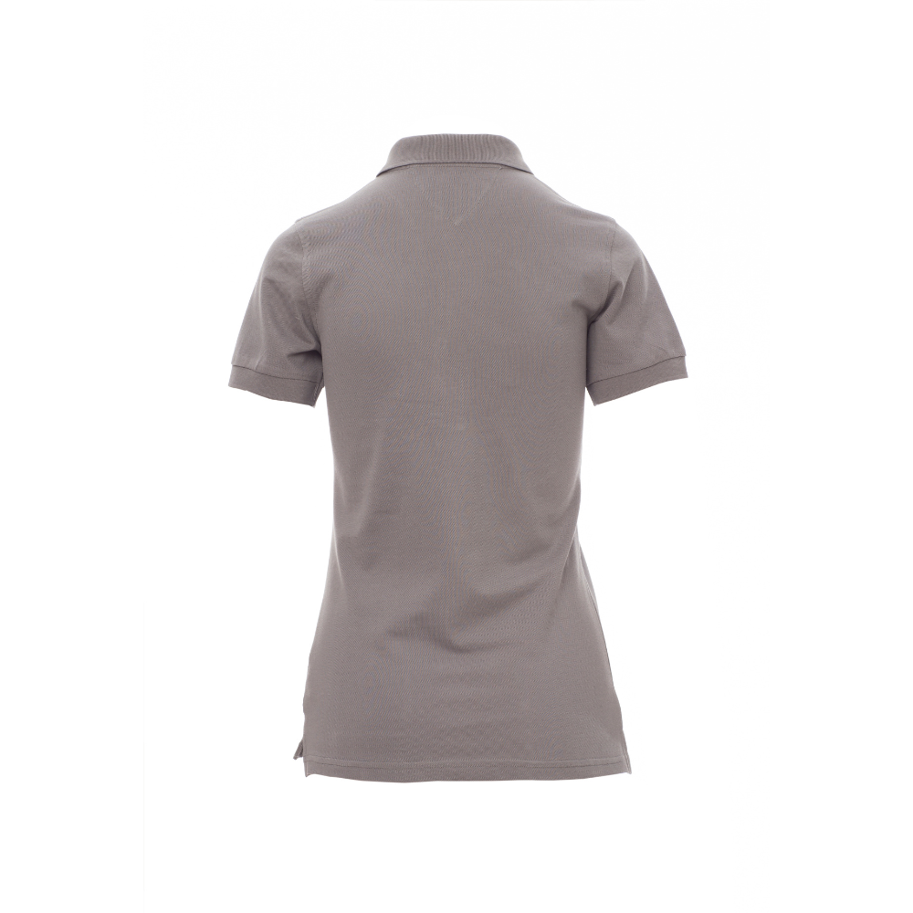 Vue de dos du Polo femme Payper GLAMOUR manches courtes Gris acier